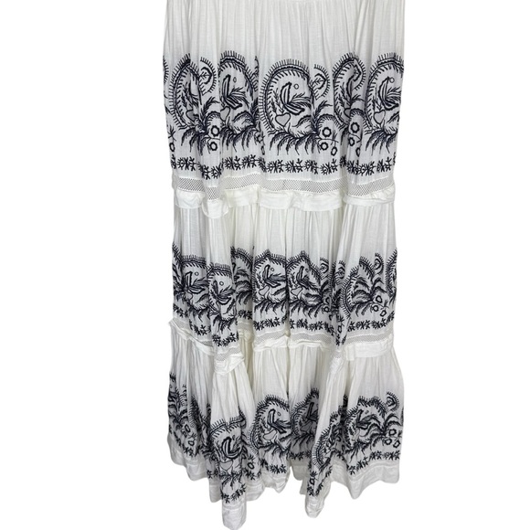 Ulla Johnson White and Black Maxi Juliette Dress SZ (6) - Picture 15 of 15